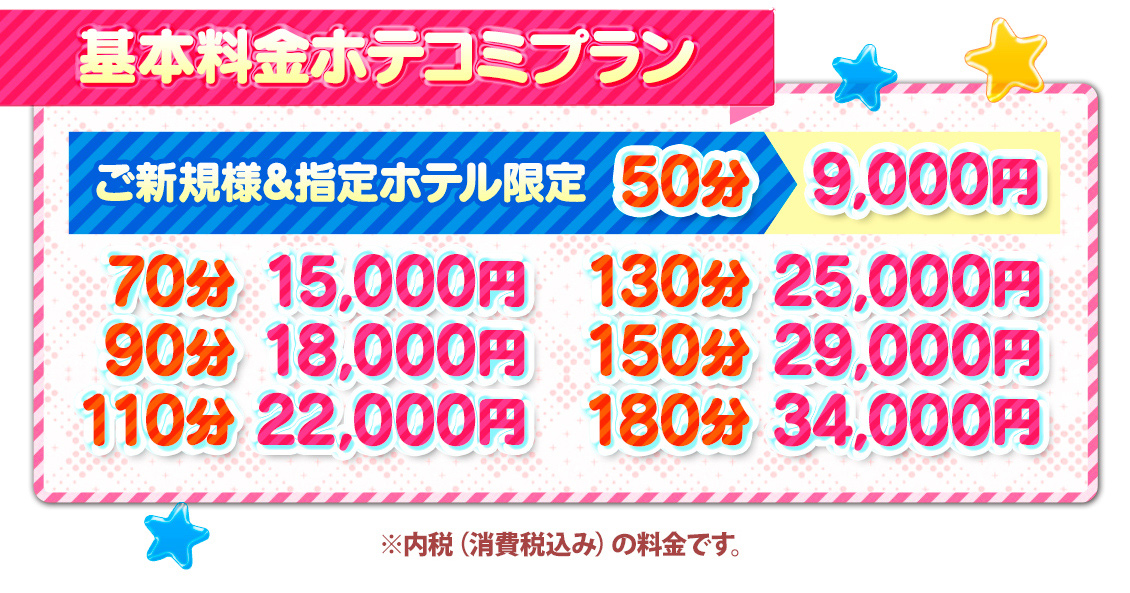 基本料金ホテコミプラン