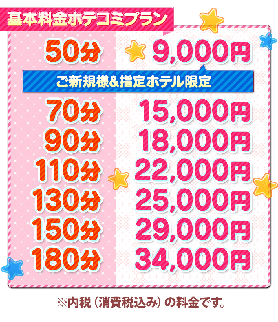 基本料金ホテコミプラン